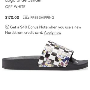 Off White logo sandals